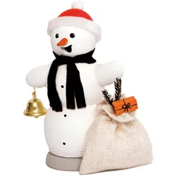Kuhnert, Weihnachtsdeko, Holz Räucherfigur Varianten aus Holz "Schneemänner" - Grösse ca. 13 cm - Made in Germany