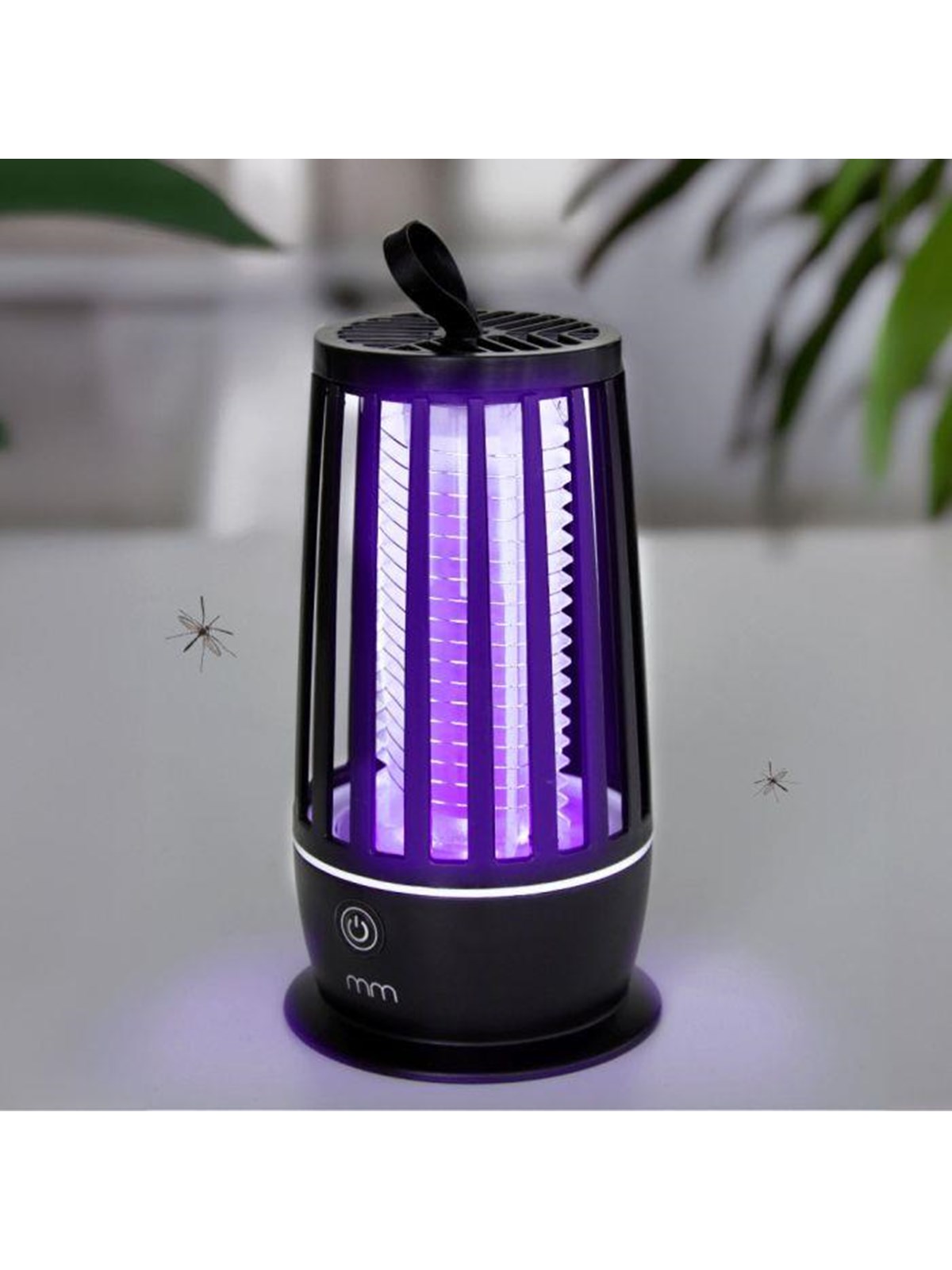 Mikamax Wiederaufladbare Mückenfalle Lampe mit UV-Licht - Elektrischer Insektenvernichter für Innen & Außen