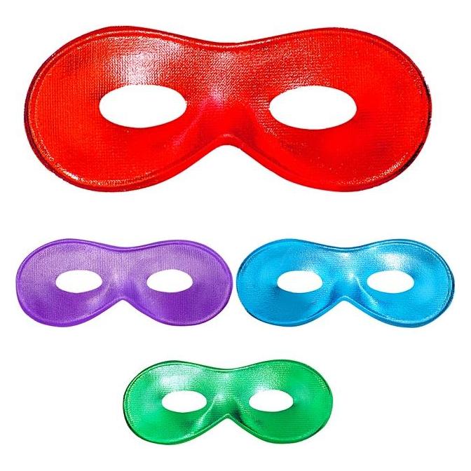 EPEE FIESTA AUGENMASKE 4 Farben sort.: metallisiert rot, grün, blau, lila (6450S)