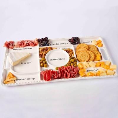 Mud Pie Circa Charcuterie Tray White , White