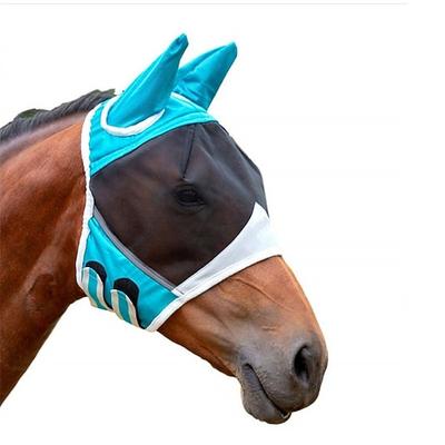 atmungsaktive Pferdemaske - bequeme Mesh-Fliegenmaske mit Ohren - Reitsportbedarf - für Pferde - für den Sommer Outdoor-Reiten - perfektes Geschenk für Pferdeliebhaber