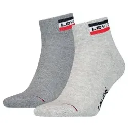 Levis 2P Sport Mid Cut Sock Grau Gr 39/42