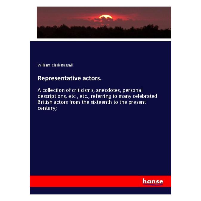 Hansebooks Representative actors. (Englisch, Softcover, William Clark Russell) (56005162)