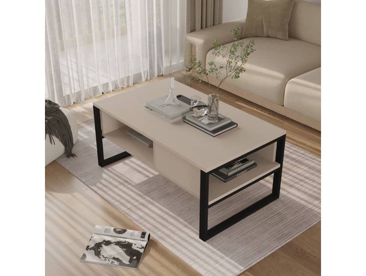Table basse Laukaa 100 x 60 x 45 cm grège