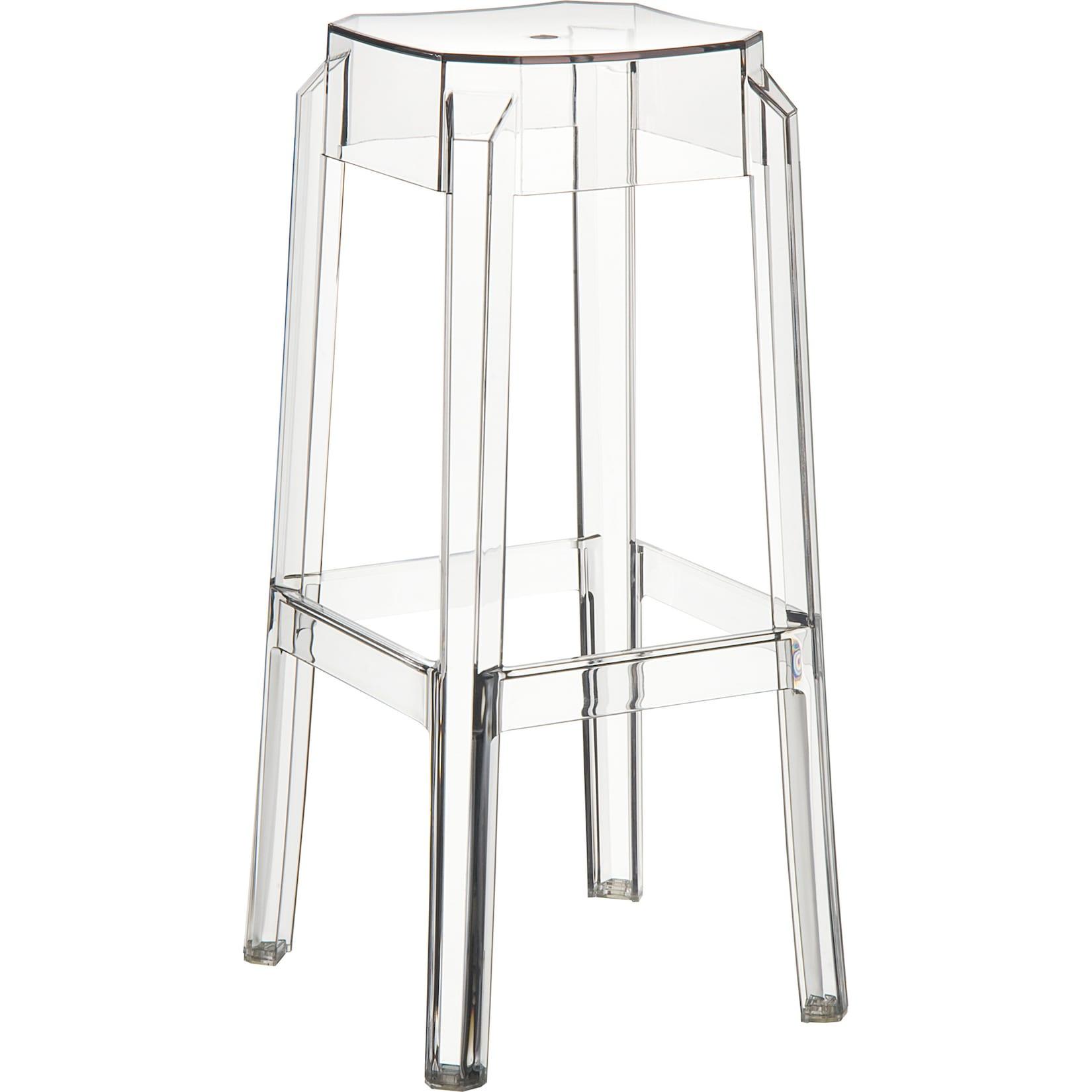 TPFLiving 2er Set Barhocker Faxi Transparent
