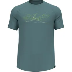 Odlo, Herren, Funktionsshirt, T-shirt crew neck s/s ASCENT PW 130 RUN. BIKE. HIKE. (S), Grün, S