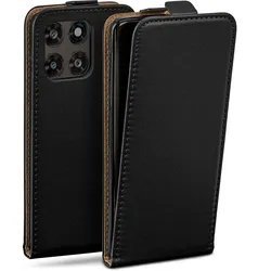 moex Flip Case Motorola Moto G77 Klapphülle Leder