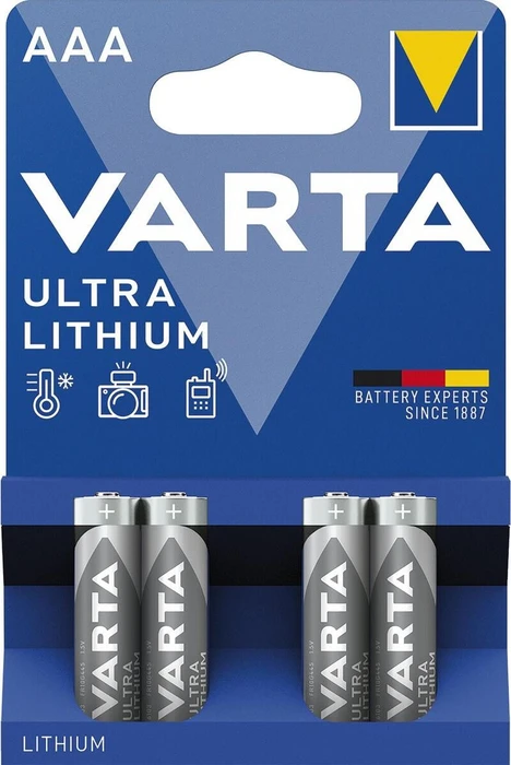Varta Professional FR03 Lithium AAA Micro Batterie 1.5 V 4er Pack