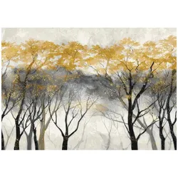 FOTOTAPETE Bäume Wald Beige 200x140 cm