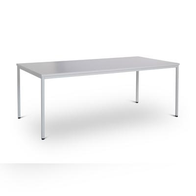 CEHA Besprechung- und Mehrzwecktisch 200 x 80 cm mit Gestell in lichtgrau und Dekor grau