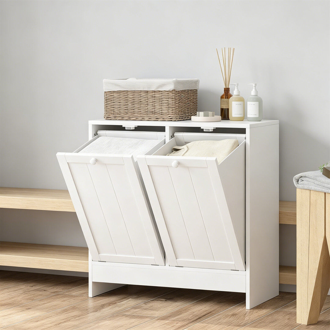 Naomi MDF Laundry Room Organiser 68cm H X 66cm W X 33cm D