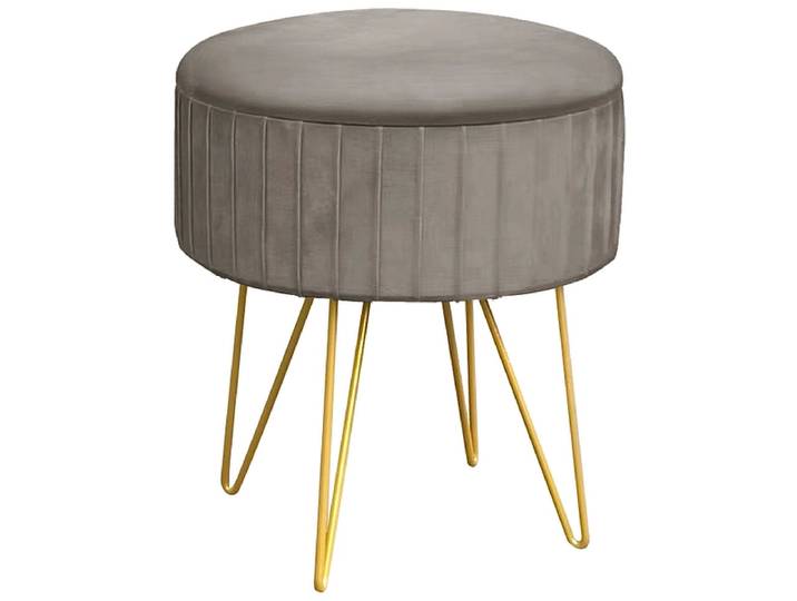 Hocker POLARIS 36x36x43cm stoff taupe