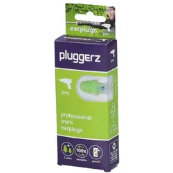 Pluggerz, Gehörschutz, Pro Ohrstöpsel, Grün, 4 Stück (4x)