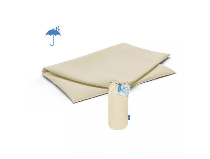 Velfont - Respira Kissenhüllen wasserundurchlässig, 65x65cm, Creme