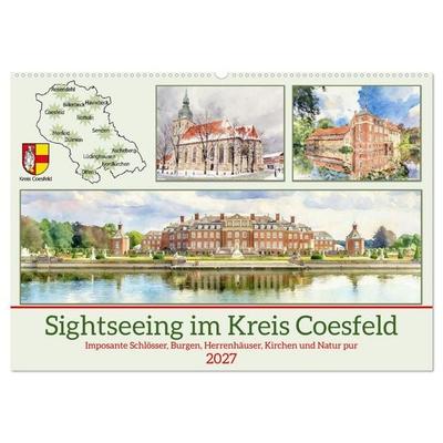 Sightseeing im Kreis Coesfeld (Wandkalender 2027 DIN A2 quer), CALVENDO Monatskalender