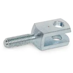 Gabelköpfe, Stahl, mit Außengewinde (754-6-12-M6-A-ST)