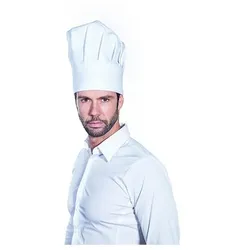 MONOUSO - Kochmütze Le Chef Baumwolle Weiß (1 Stück)