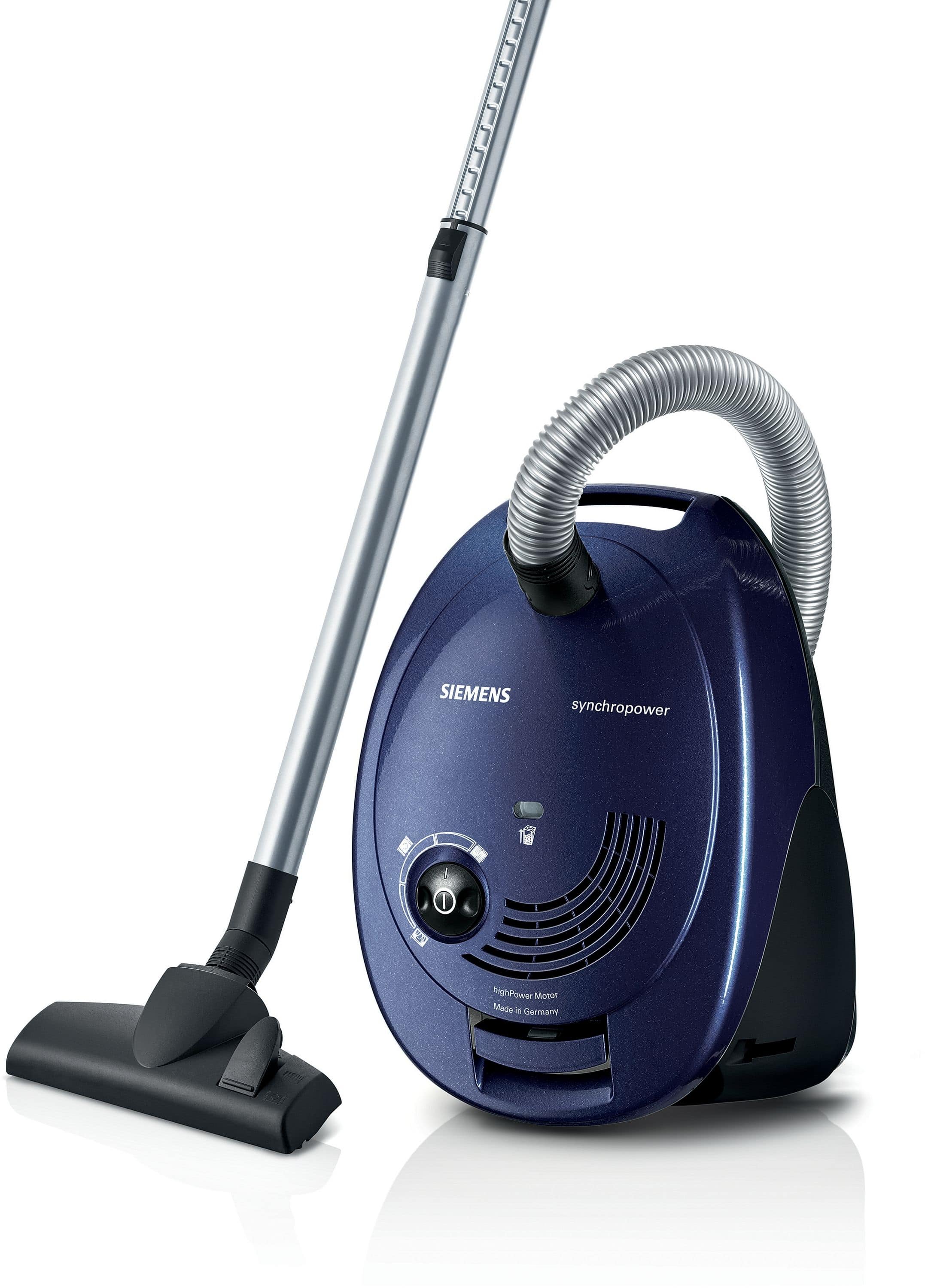 Siemens VS06A111 Bodenstaubsauger mit Staubbeutel 600 W Micro (Blau)
