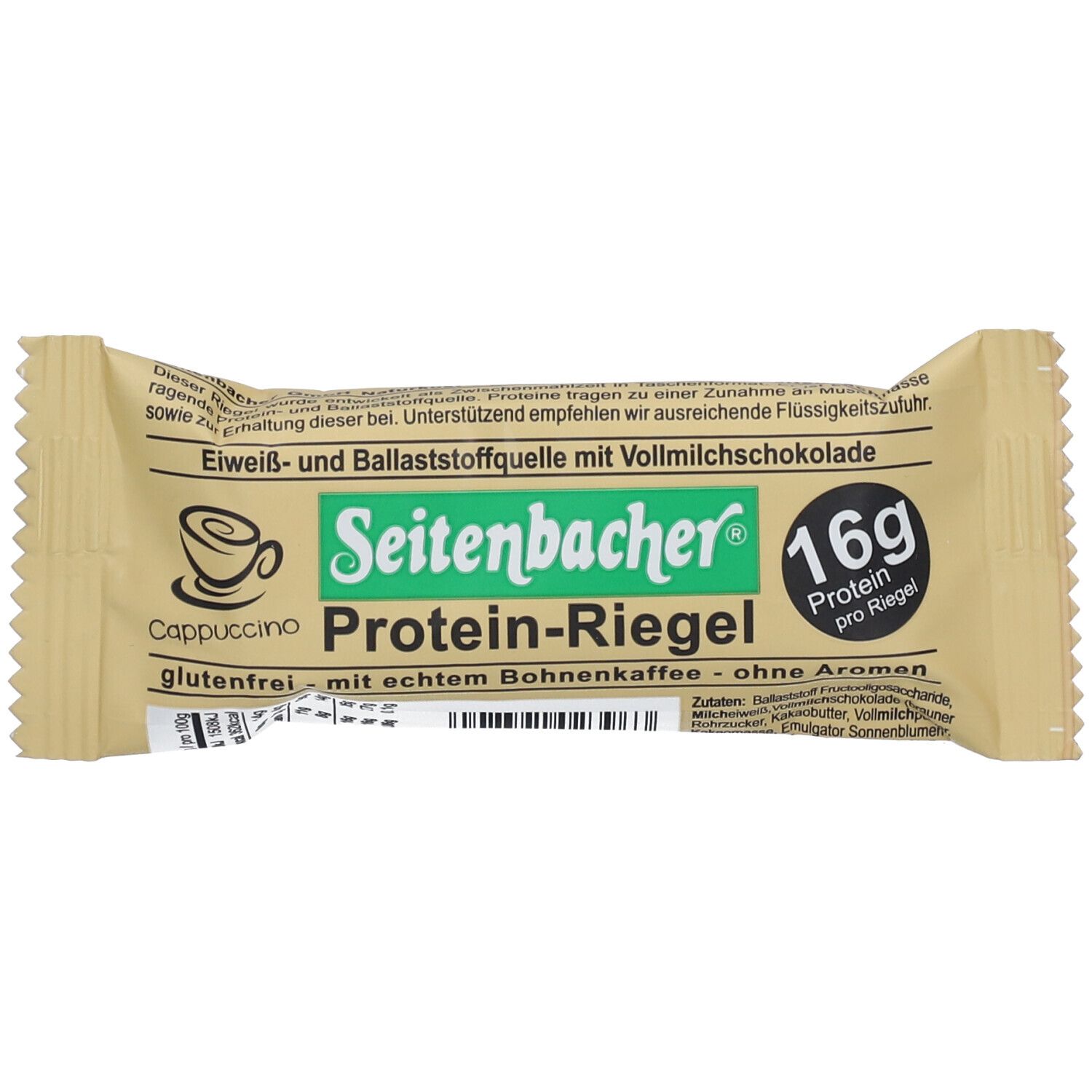 Seitenbacher Protein-Riegel, Cappuccino 60 g Riegel