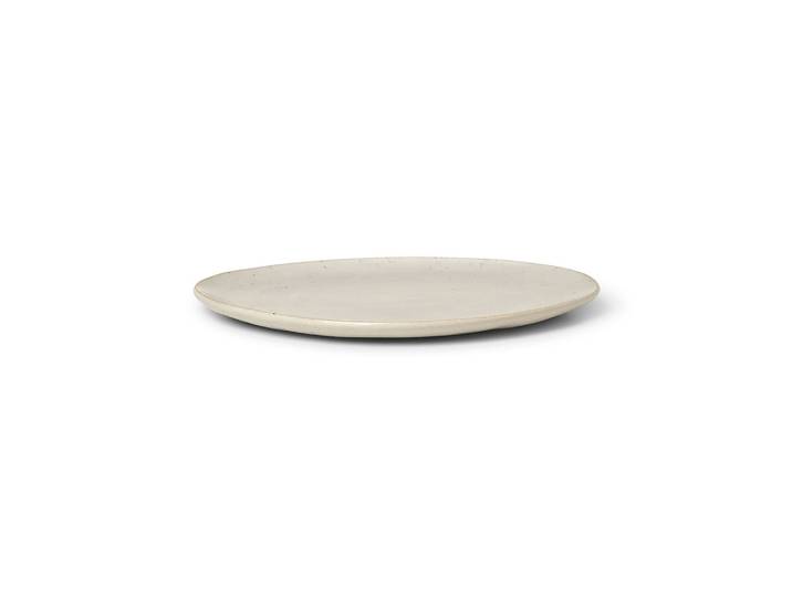 Ferm Living - Assiette à dessert Flow - Blanc - Porcelaine émaillée