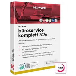 Lexware büroservice komplett 2026 Einzelplatzversion ABO