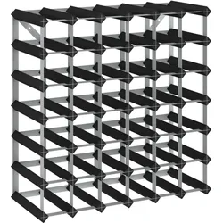 vidaXL Weinregal für 42 Flaschen Schwarz Massivholz Kiefer