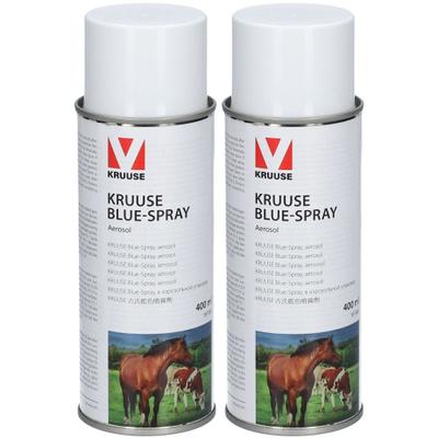 Kruuse Blue-Spray Wundreinigung vet. 2x 2x400 ml Spray