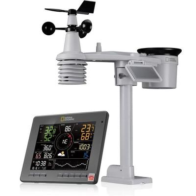 Bresser 14677 - NATIONAL GEOGRAPHIC Smarte Tuya-Wetterstation mit 7-in-1-Sensor