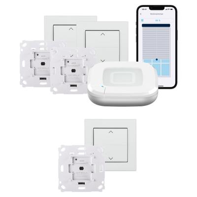 HOMEMATIC IP Smart-Home-Zubehör "Starter Set Rollladensteuerung für 3 Rollladen", weiß, B:31cm H:12cm T:37cm, Smart-Home-Stationen