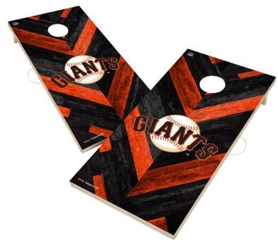 Skip's Garage San Francisco Giants MLB Cornhole Board Set