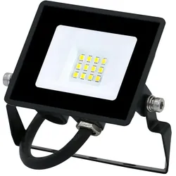 HWH LED Fluter, 110°, 10W, 4000K, 800lm, IP65, schwenkbar, schwarz BLU-49535