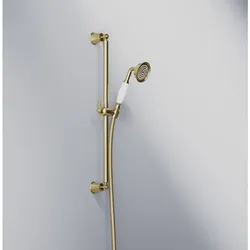 Steinberg Serie 350 Brausegarnitur 3501600BG Handbrause, Brausestange, Schlauch 1500mm, brushed gold