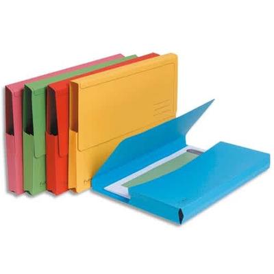 Exacompta 10er Packung Aktenmappen mit Verschlußkappe aus Recycling-Karton 290g Forever, für Format DIN A4