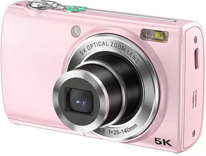 INF Capturez chaque détail avec l'appareil photo numérique à zoom optique 5X Rose
