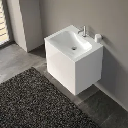 KEUCO Mimas Badmöbelset mit 2 Auszügen und Keramik-Waschtisch, 65 cm, 211503960001 211503960001