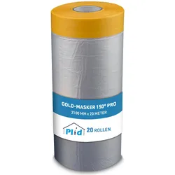 Plid, Klebeband, Gold-Masker 150° Pro Abdeckfolie mit Klebeband 20 Rollen