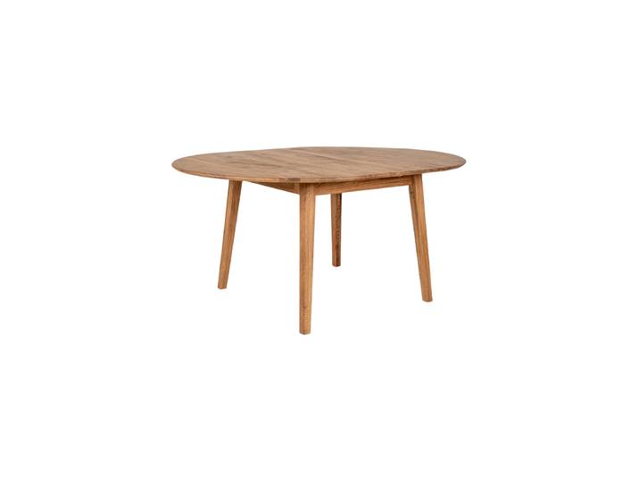 Ausziehbarer Massivholz Esstisch „Metzo“ 118-158 x 118 cm Eiche Natural Nordic Living