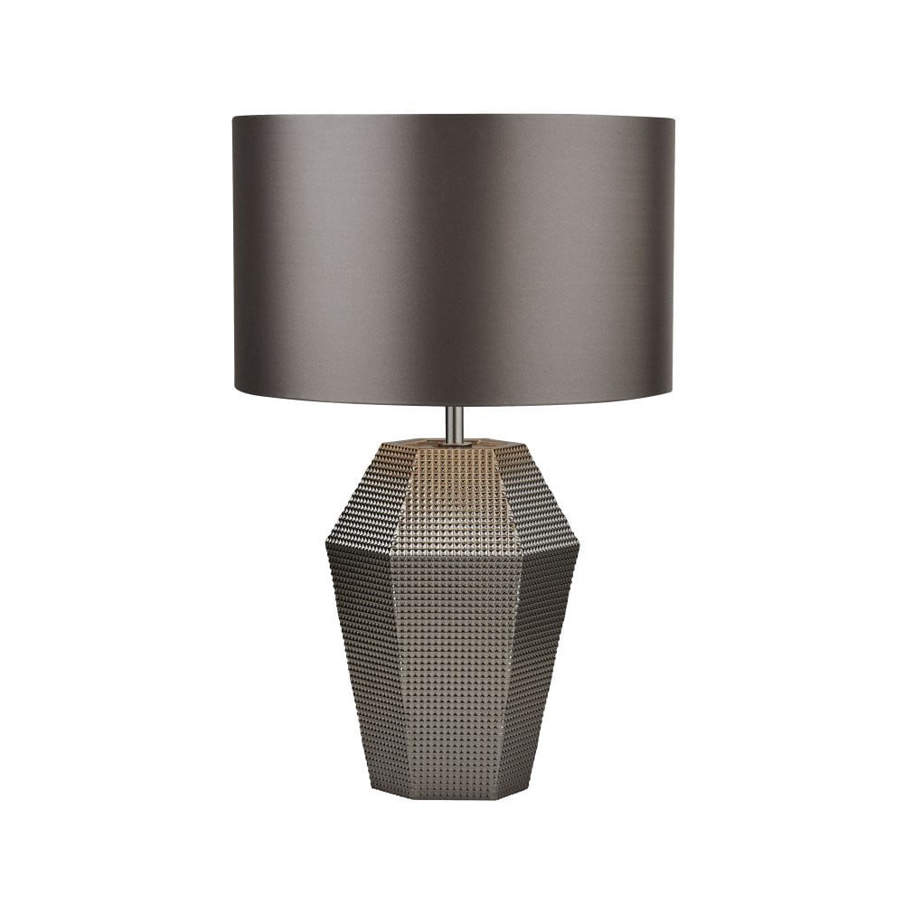 Searchlight Table schemerlamp - Grijs - Modern design met glas en stof