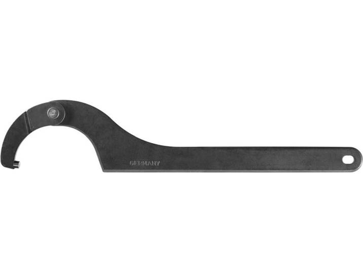 Clé à crochet articulée AMF avec tenon pour écrous 60-90mm en teinte brunie longueur 280mm - 53082