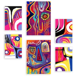 POSTER Set Mit 6 Gotisch Laut In Liebhaber Abstrakt A3 & A4 Rahmenlos