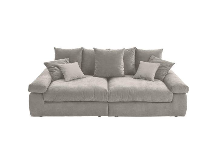Carryhome Bigsofa, Grau, Kunststoff, 4-Sitzer, 260x90x140 cm, Stoffauswahl, Rücken echt, Wohnzimmer, Sofas & Couches, Sofas, Bigsofas