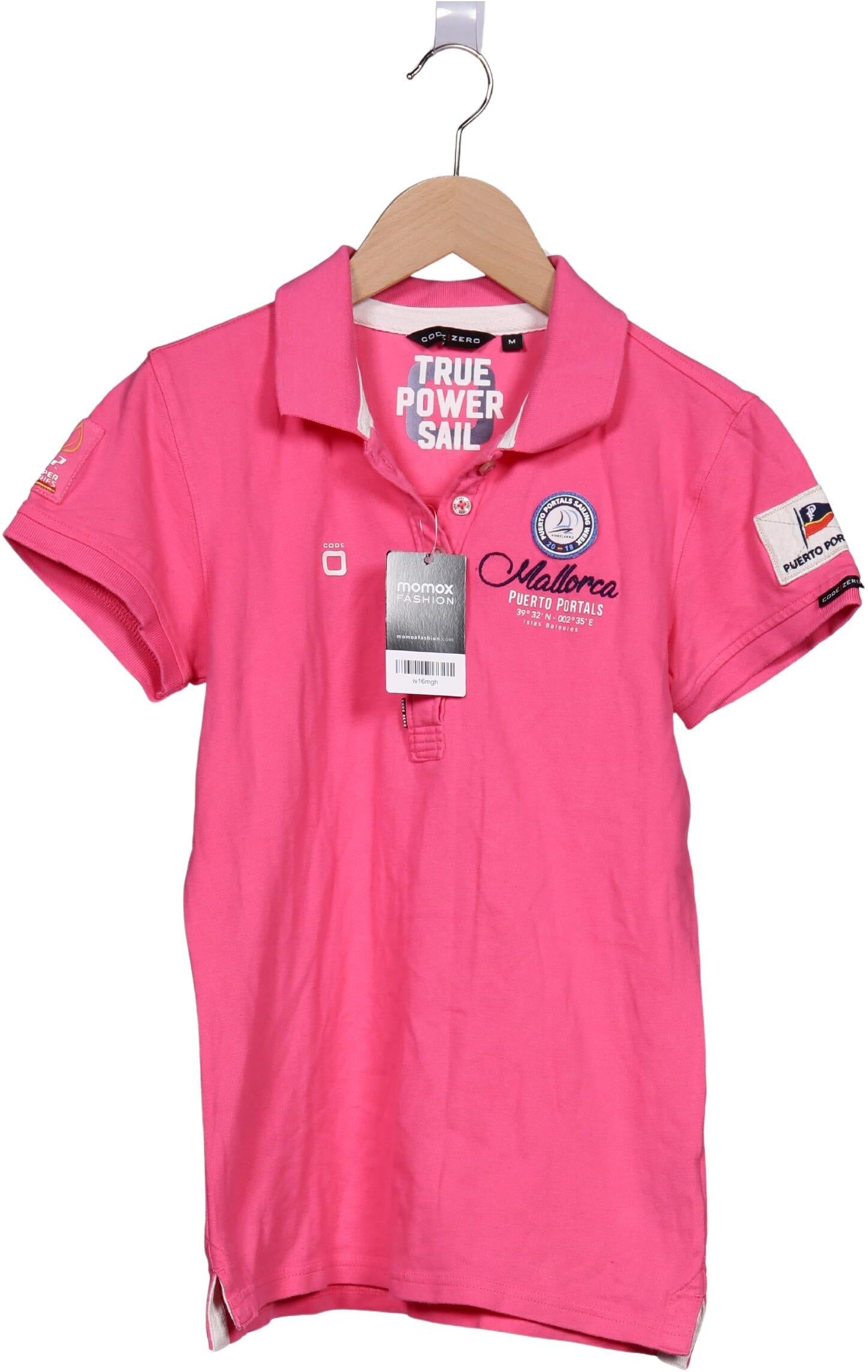 Code Zero Damen Poloshirt, Pink, Gr. M, Baumwolle / Elasthan - Second Hand