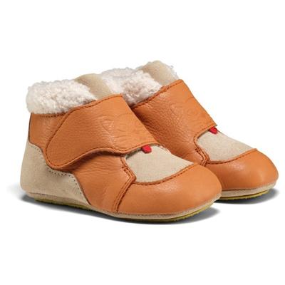 Affenzahn - Kid's Krabbelschuh Leder Growy - Barfußschuhe 22/23 | EU 22-23 orange