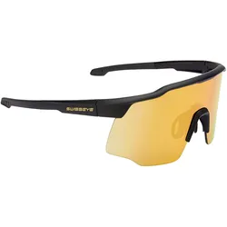 Swiss Eye, Unisex, Sportbrille, Racer (black-brown gold Revo, black-brown gold Revo), Schwarz, Gold, Braun