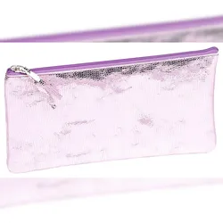 Clairefontaine 4x Céleste Flaches Schlampermäppchen Leder 22x11cm rosa - 410102C