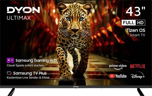 Dyon Ultimax 43F-TI LED-TV 108cm 43 Zoll EEK E (A - G) DVB-T2, DVB-C, DVB-S2, Full HD, Smart TV, WLAN, CI+ Schwarz