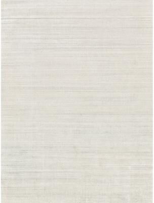 Exquisite Rugs Ambrose hand-tufted Wool/Bamboo Silk Ivory/Gray Area Rug