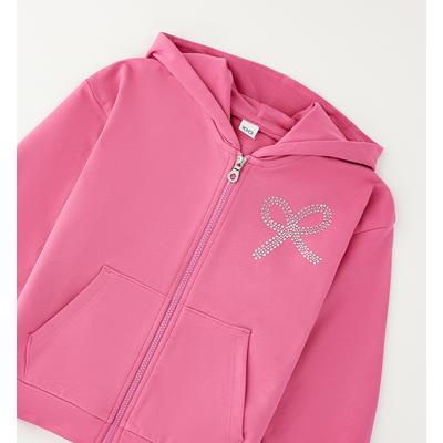 Sweatshirt IDO "BABY GIRL SWEATER", Mädchen, Gr. 18M, pink, 95% Baumwolle, 5% Elasthan, Sweatshirts Sweatshirt