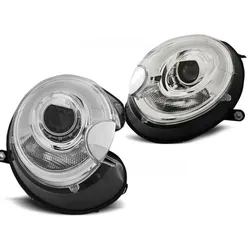 Scheinwerfer LED Tagfahrlicht Optik passend für Mini One Cooper Bj. 06-14 Chrom LTI