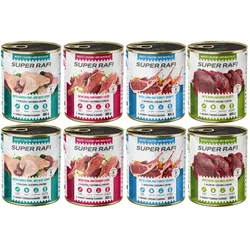 Super Rafi MIX für Hunde 8x800g